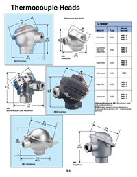 Thumbnail of document Data Sheet - NBG-0 Thermocouple Industrial Style Protection Heads